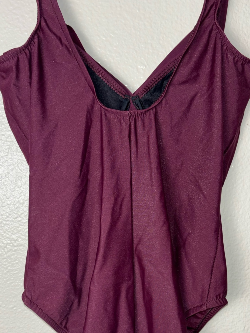 Magicsuit One-Piece Swimsuit Surplice Crossover Neckline Faux Wrap size 12 plum - Picture 11 of 16